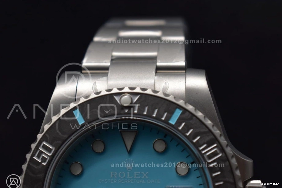 Blue DIW Submariner Tiffany SS VS Dial VSF 1:1 FastDry 472 Sandblasted Edition Bracelet on Best 0212